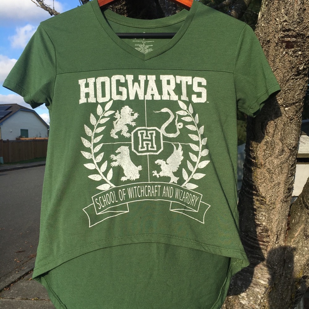 Harry Potter, Hogwarts green t-shirt, crop top